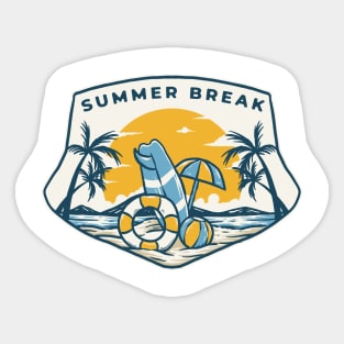 Summer Break - Holiday Sticker